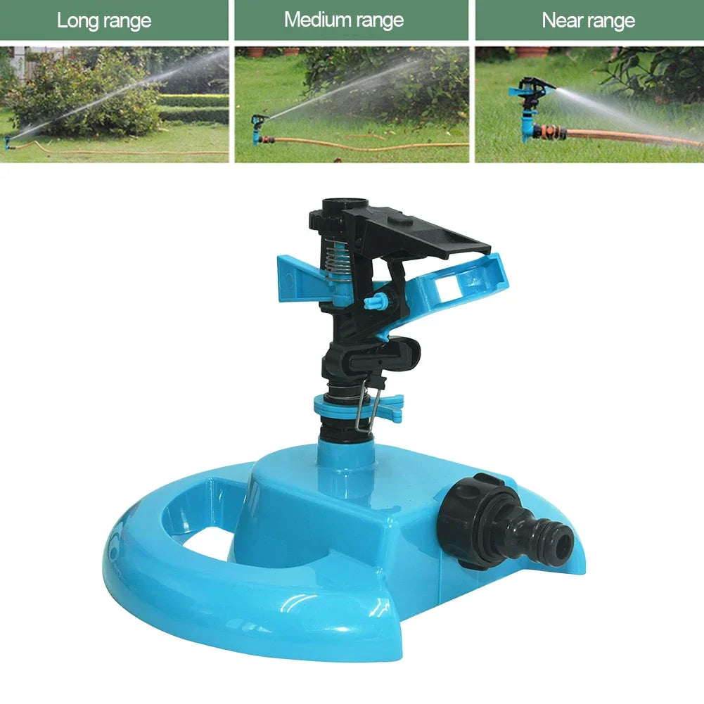 Automatic 16-Nozzle Oscillating Sprinkler for Adjustable Lawn & Garden