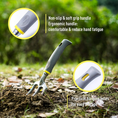 8-Piece Heavy Duty Aluminum Garden Tool Set with Organizer Bag