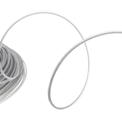 Steel Wire Trimmer Cord for Lawn Mowers and Brushcutters - 3mm/2.7mm Gray Garden Tool Accessory