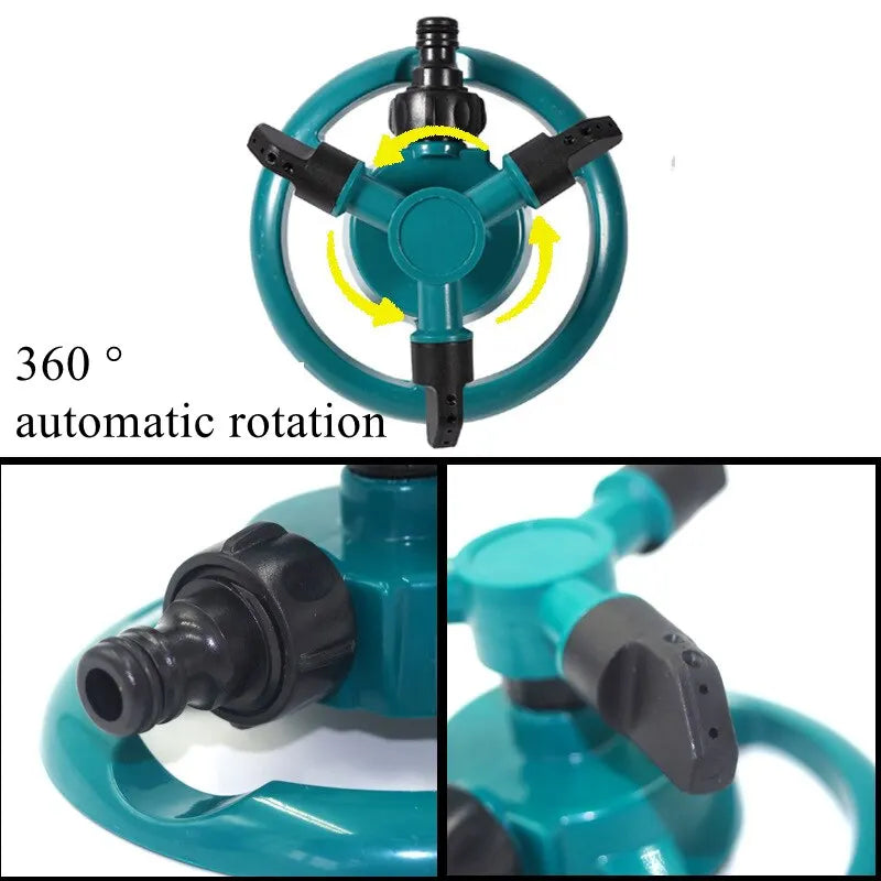 Automatic 360° Rotating Sprinkler for Garden & Lawn Irrigation