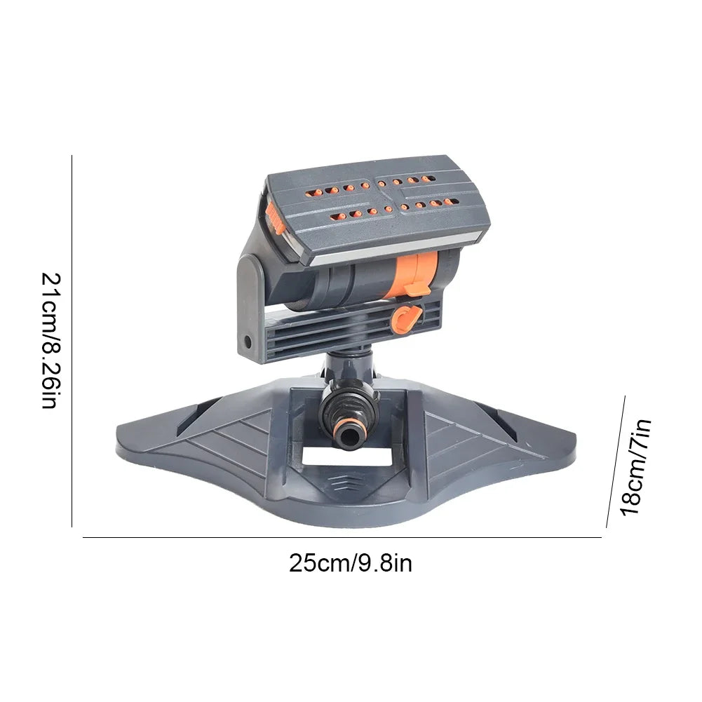Automatic 16-Nozzle Oscillating Sprinkler for Adjustable Lawn & Garden
