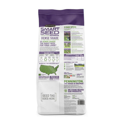 Smart Seed Dense Shade Grass Seed and Lawn Fertilizer, 7 lbs, Covers 1,750 Sq. Ft.