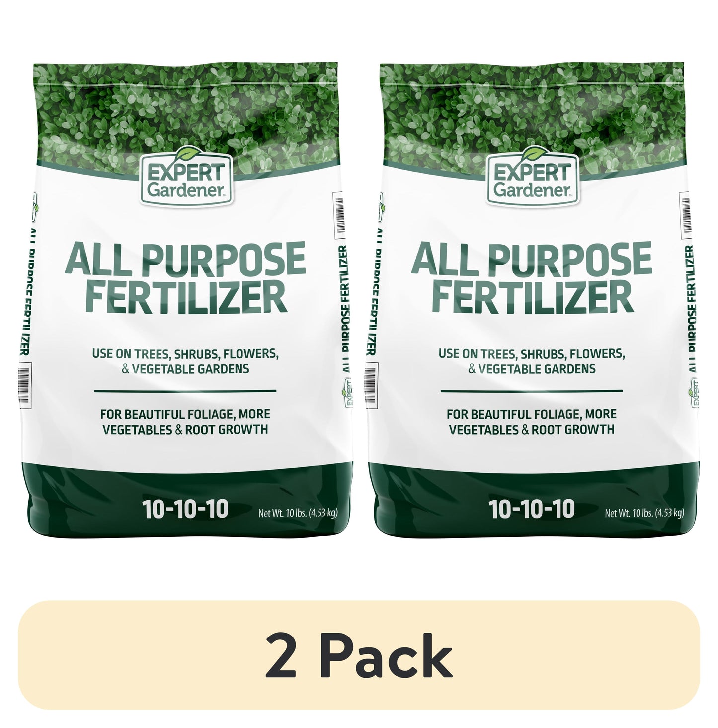 All-Purpose Plant Fertilizer - 10-10-10 Formula, 2 Pack, 10 lbs