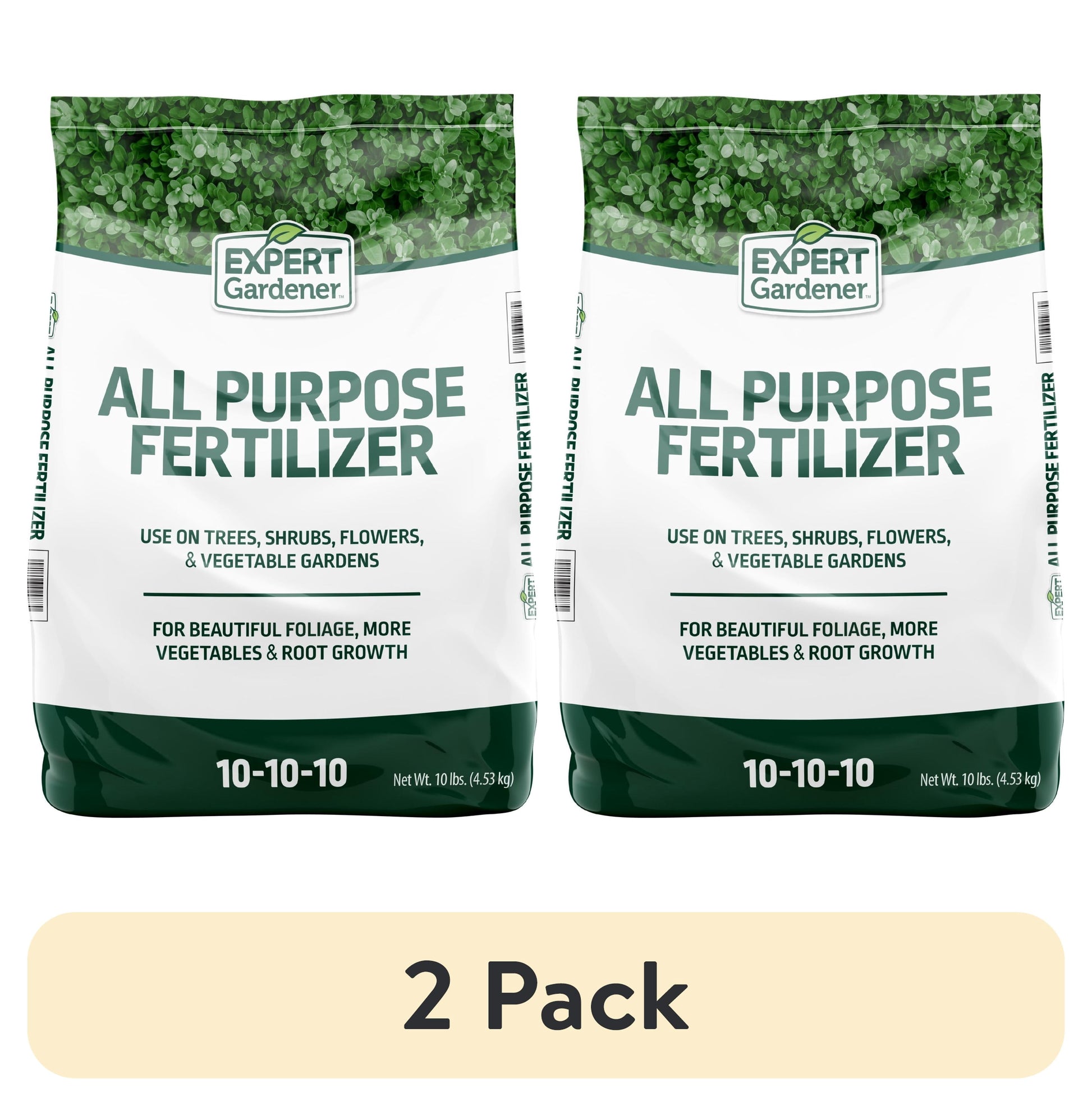 All-Purpose Plant Fertilizer - 10-10-10 Formula, 2 Pack, 10 lbs