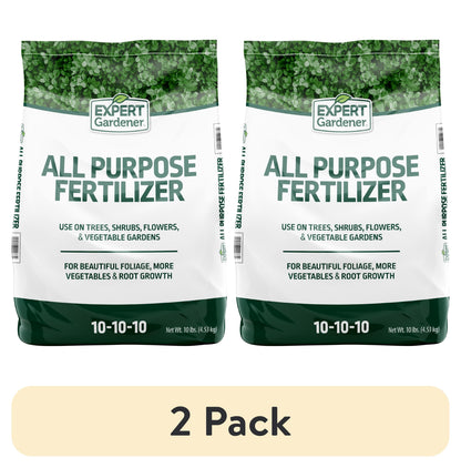 All-Purpose Plant Fertilizer - 10-10-10 Formula, 2 Pack, 10 lbs