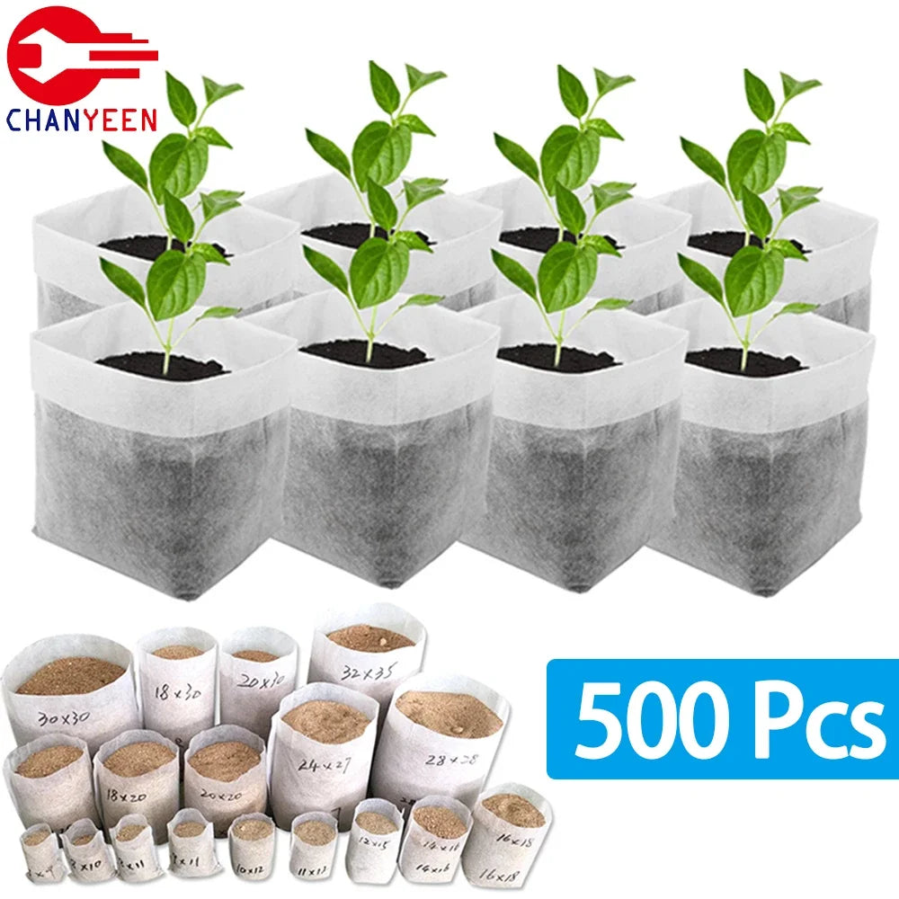 Biodegradable Non-Woven Grow Bags for Seedling & Plant Starts