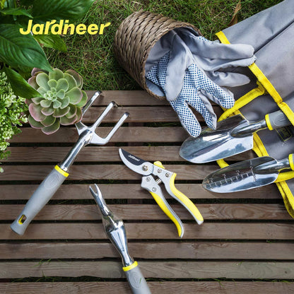 8-Piece Heavy Duty Aluminum Garden Tool Set with Organizer Bag
