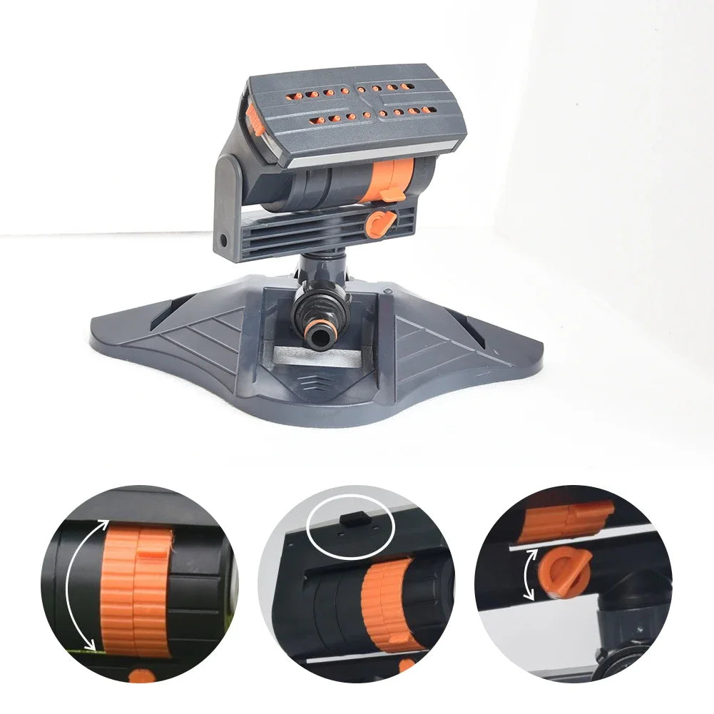Automatic 16-Nozzle Oscillating Sprinkler for Adjustable Lawn & Garden