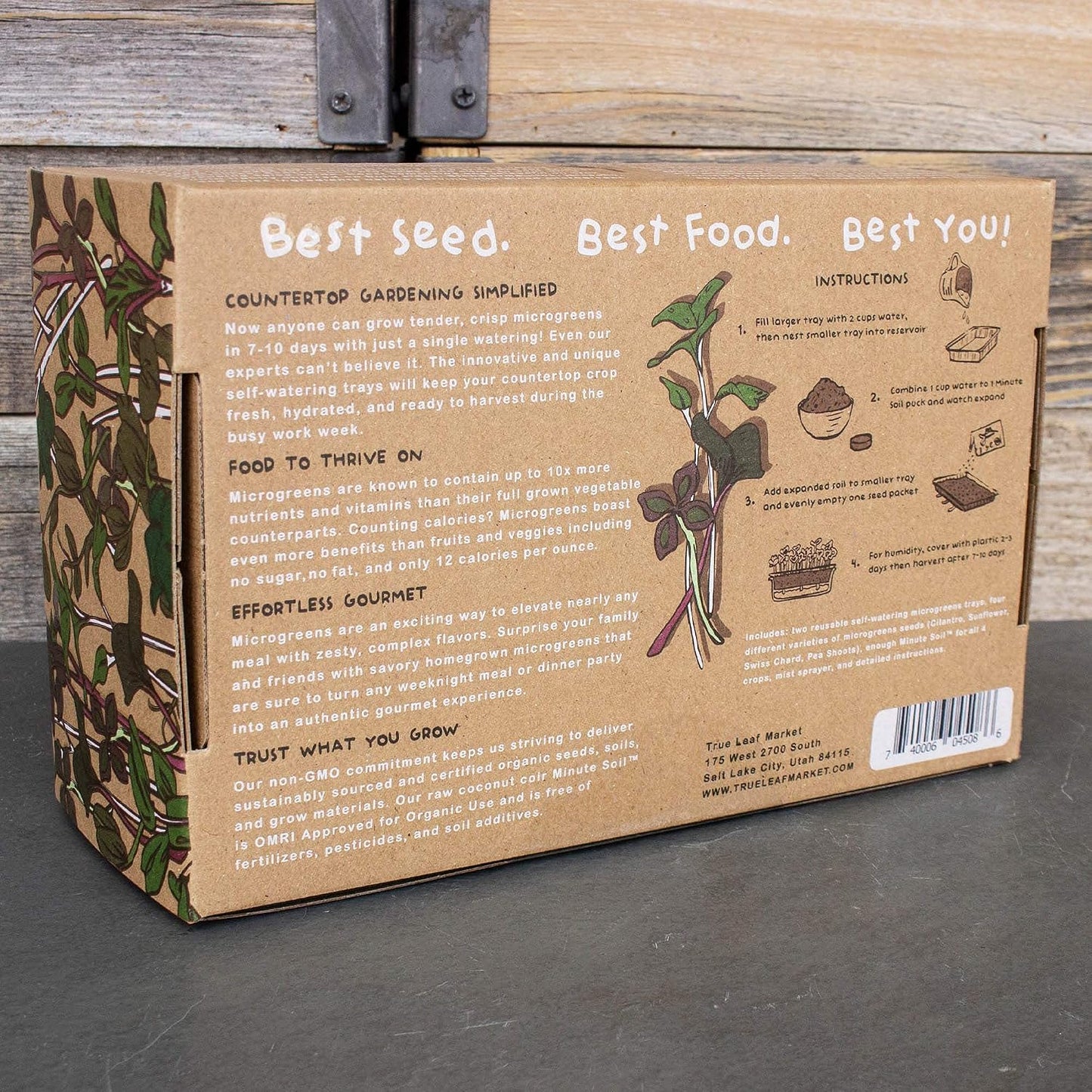 Mountain Valley Self-Watering Indoor Microgreen Kit - Soil-Based