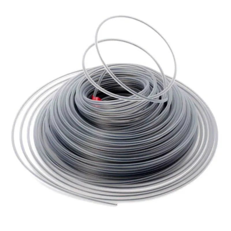 Steel Wire Trimmer Cord for Lawn Mowers and Brushcutters - 3mm/2.7mm Gray Garden Tool Accessory