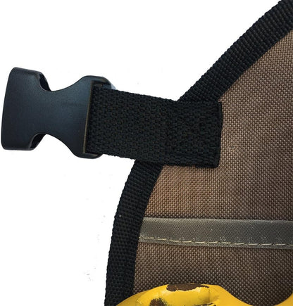 Waterproof Work Apron - Durable Oxford, 10 Tool Pockets, Coffee Brown