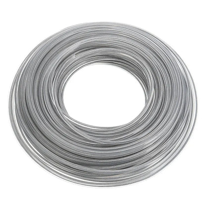 Steel Wire Trimmer Cord for Lawn Mowers and Brushcutters - 3mm/2.7mm Gray Garden Tool Accessory