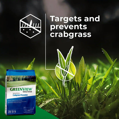 Fairway Formula Spring Fertilizer and Crabgrass Preventer - 17 lbs, Covers 5,000 sq. ft. (26-0-5)