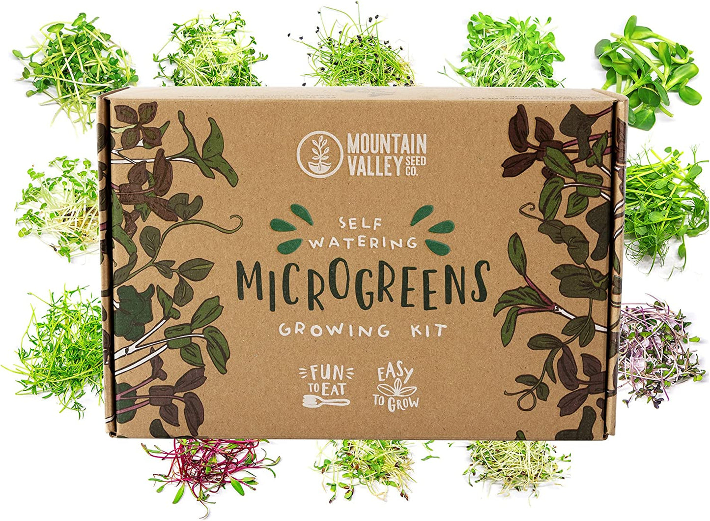 Mountain Valley Self-Watering Indoor Microgreen Kit - Soil-Based