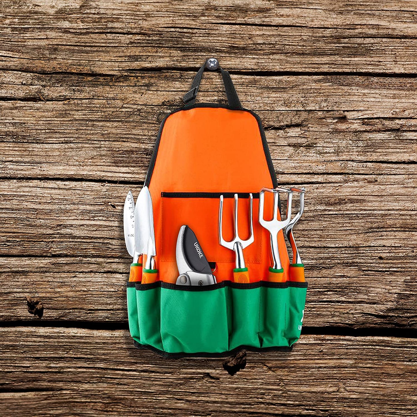 12-Pc Aluminum Garden Tool Set: Ergonomic Hand Tools & Apron Kit