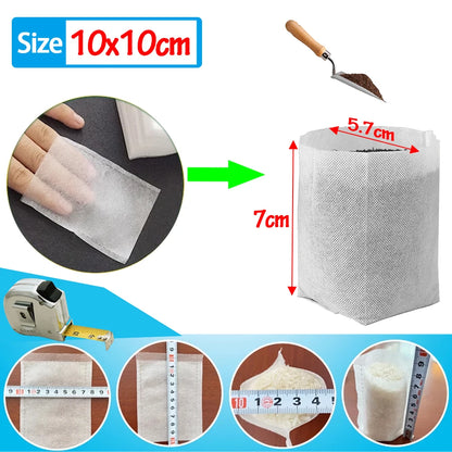 Biodegradable Non-Woven Grow Bags for Seedling & Plant Starts