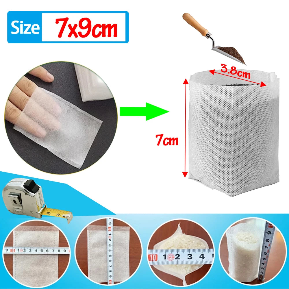 Biodegradable Non-Woven Grow Bags for Seedling & Plant Starts