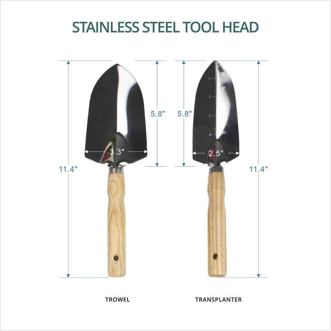 Heavy-Duty Garden Tool Set: Folding Stool, Tote Bag & 5 SS Tools