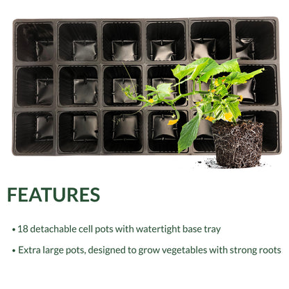 Ferry-Morse 18-Cell Seed Starting Tray | Reusable Recycled Plastic