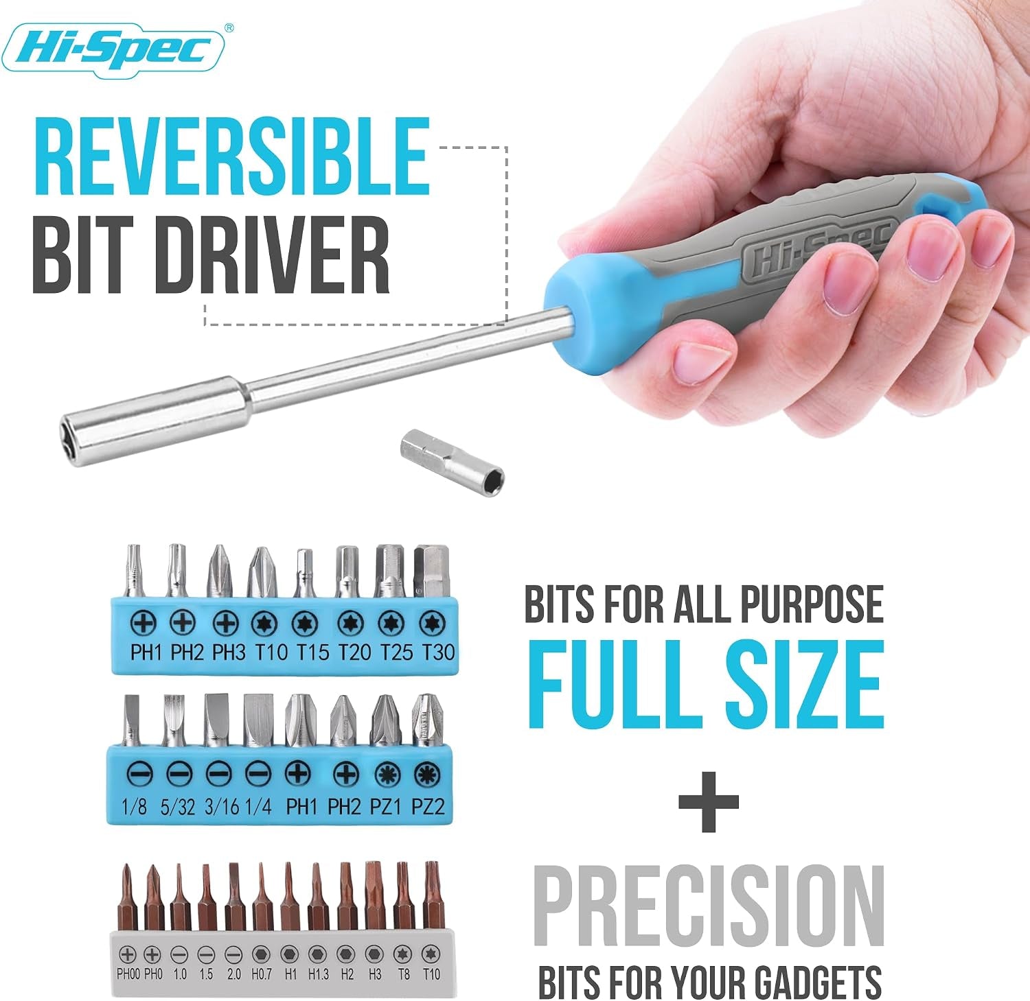 Blue Compact Household Tool Kit for Home, Office, Dorm DIY