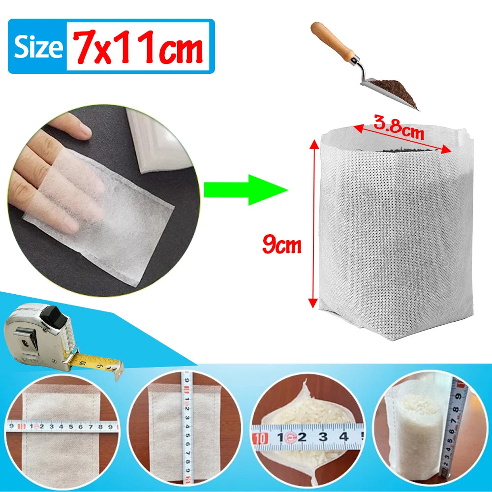 Biodegradable Non-Woven Grow Bags for Seedling & Plant Starts