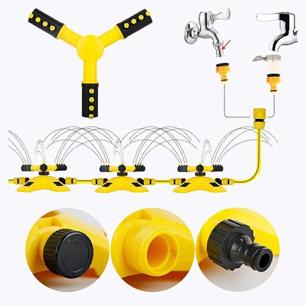 360° Automatic Rotating Lawn & Garden Irrigation Sprinkler