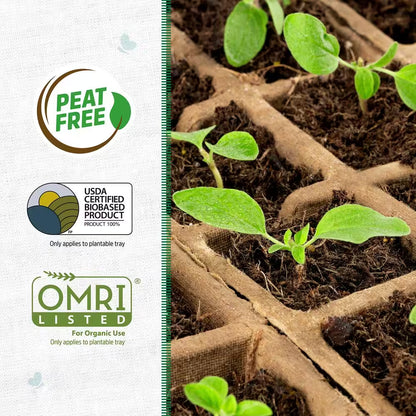 Eco-Friendly 50-Cell Greenhouse Seed Starter Kit for Healthy Germination