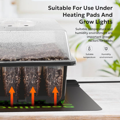 10-Pack 120-Cell Seed Starter Kit with Humidity Dome & Base