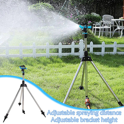 360° Rotating Tripod Sprinkler for Large Lawn & Garden Irrigation