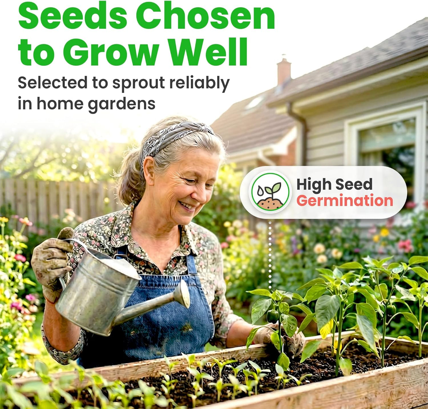 NatureZ Edge 20 Heirloom Vegetable Seeds for Outdoor Gardens