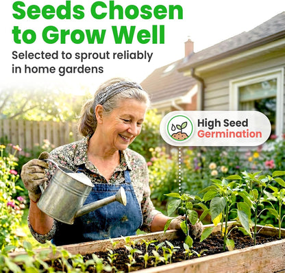 NatureZ Edge 20 Heirloom Vegetable Seeds for Outdoor Gardens