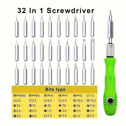32-in-1 Multifunction Precision Magnetic Screwdriver Set