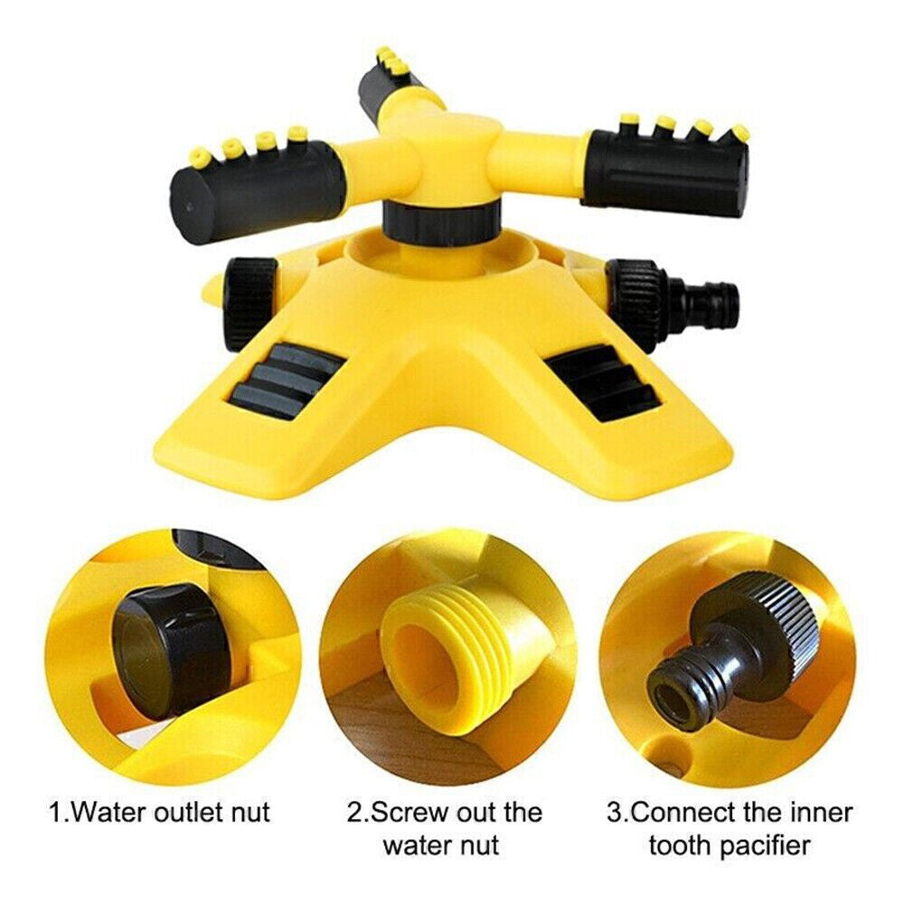 360° Automatic Rotating Lawn & Garden Irrigation Sprinkler
