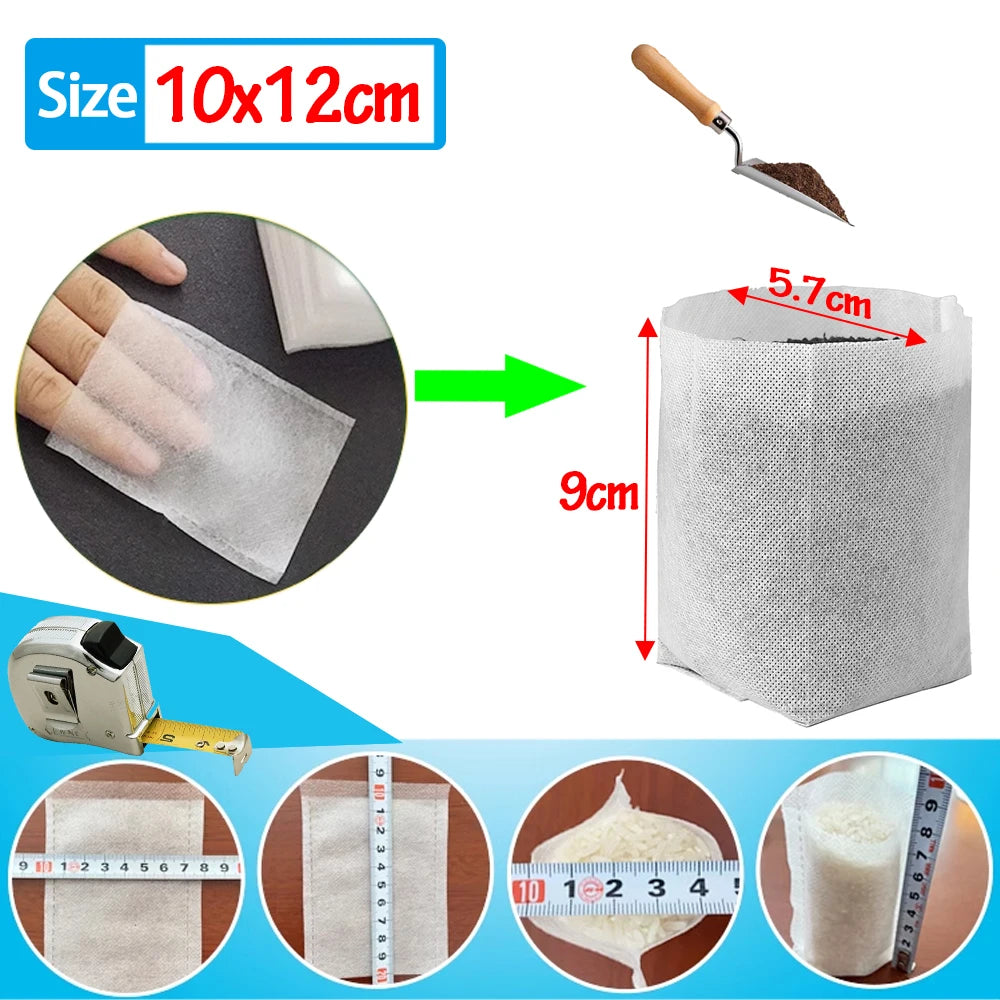 Biodegradable Non-Woven Grow Bags for Seedling & Plant Starts