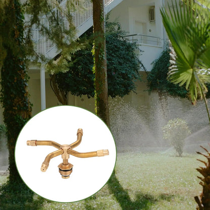 Solid Copper 2/3/4 Arm 360° Rotating Garden Lawn Sprinkler