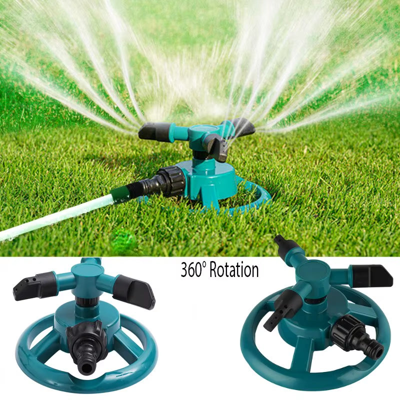 Automatic 360° Rotating Sprinkler for Garden & Lawn Irrigation