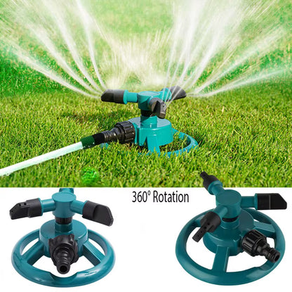 Automatic 360° Rotating Sprinkler for Garden & Lawn Irrigation