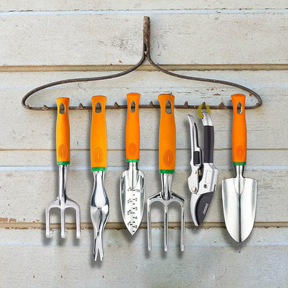 12-Pc Aluminum Garden Tool Set: Ergonomic Hand Tools & Apron Kit