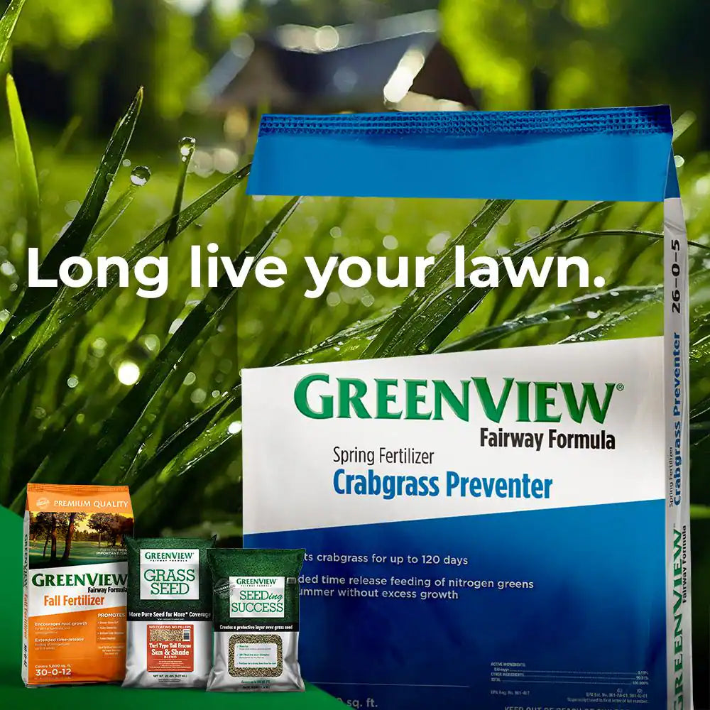 Fairway Formula Spring Fertilizer and Crabgrass Preventer - 17 lbs, Covers 5,000 sq. ft. (26-0-5)