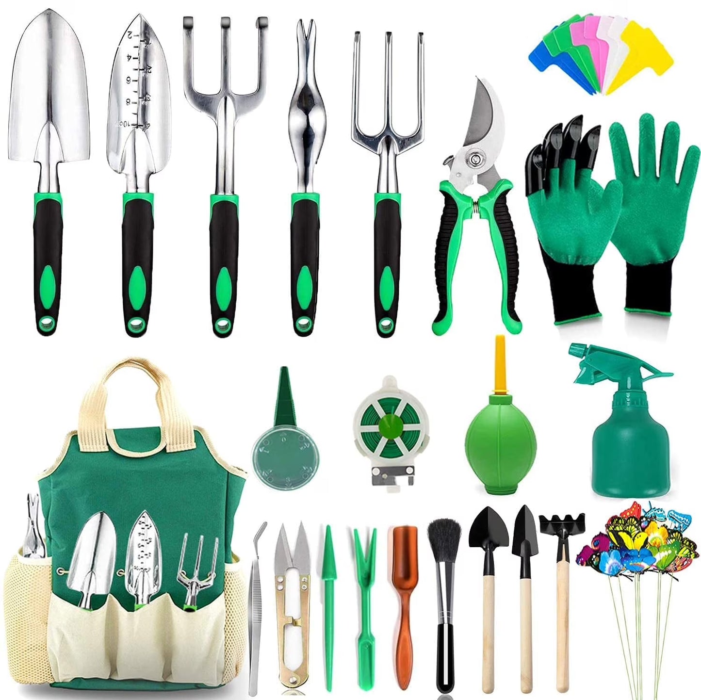 111-Piece Garden & Succulent Tool Set - Heavy Duty, Complete Kit