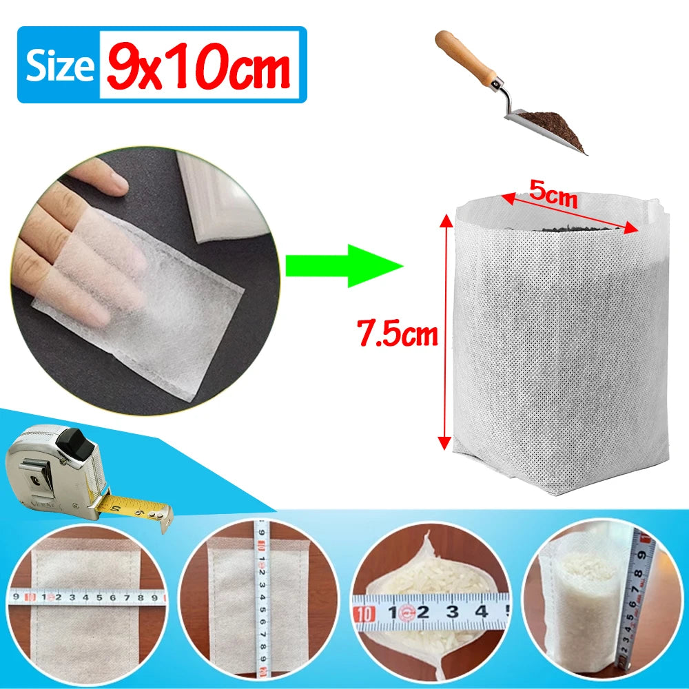 Biodegradable Non-Woven Grow Bags for Seedling & Plant Starts