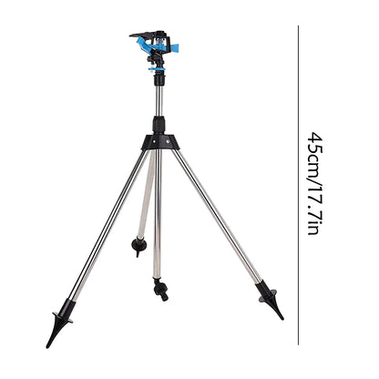 360° Rotating Tripod Sprinkler for Large Lawn & Garden Irrigation
